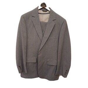 Oakbrook 3pc Suit Grey Pinstripe  2button